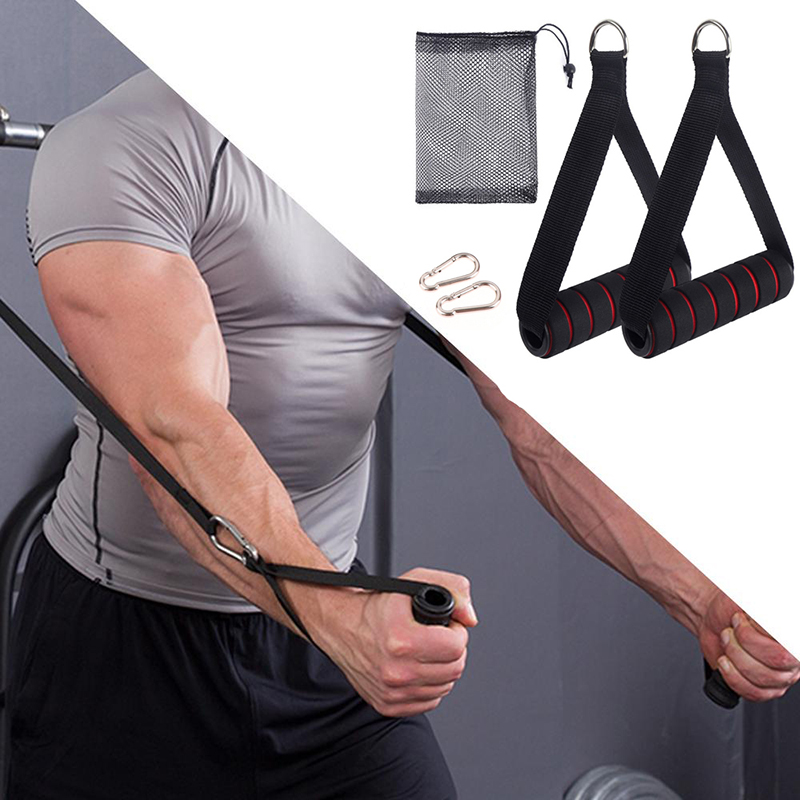 Resistance Bands Set With Handles - 【F】Wytrzymałe uchwyty do maszyn z kablem,