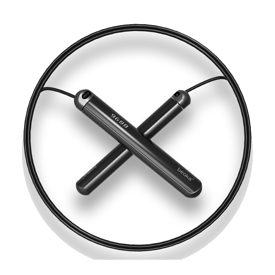 Smart Jump Rope Digital Counter - Bezprzewodowa, inteligentna, łączona z aplikacją, długa