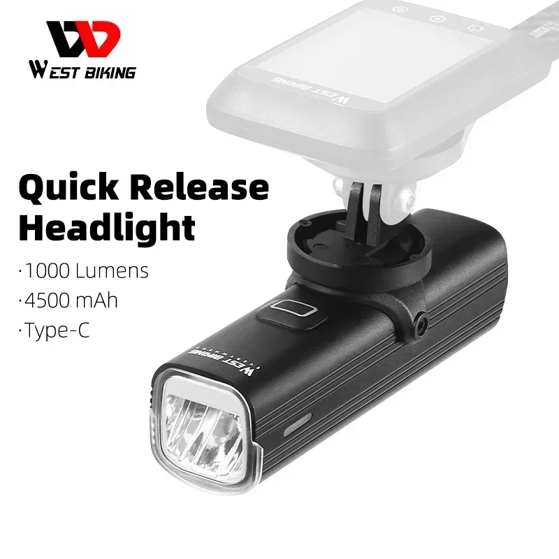 WEST BIKING reflektor rowerowy – Rechargeable Bicycle Headlight 1000 Lumen recenzja i cena