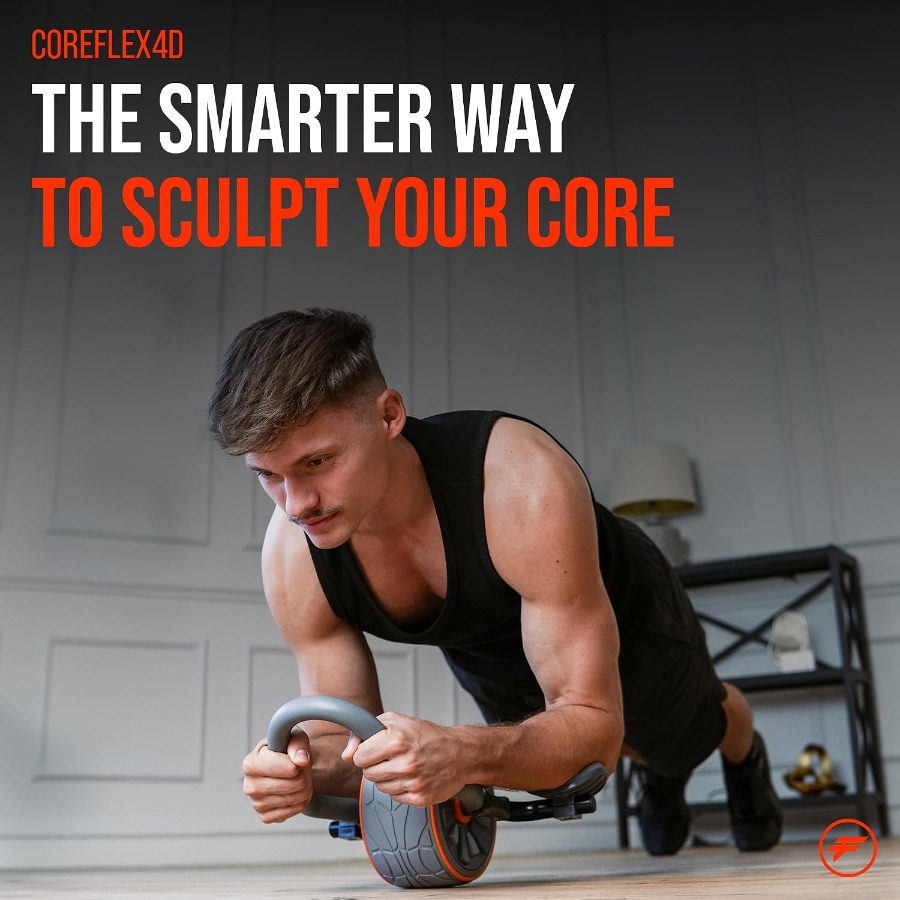 CoreFlex4D – kółko do ćwiczeń  – Ab Roller Wheel With Elbow Support recenzja i cena