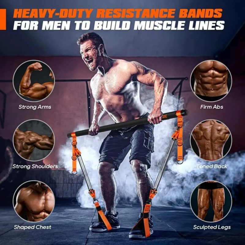 Zestaw do Pilatesa z drążkiem  – Pilates Bar Kit With Resistance Bands recenzja i cena